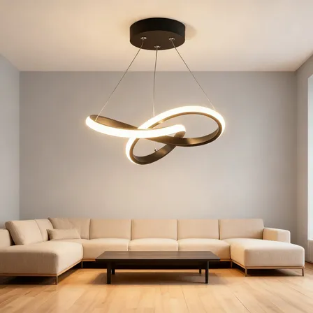 Candeeiro Suspenso Led Moderno, Sala De Estar/quarto, 24 Cm