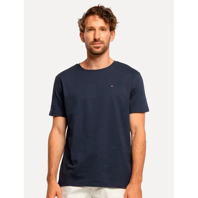 Camiseta Tommy Hilfiger Masculina Essential Azul-marinho L/g