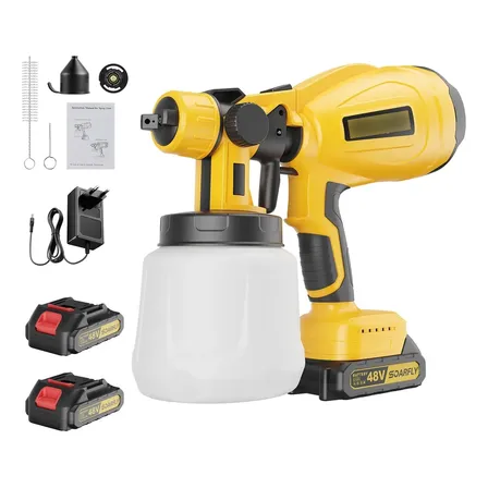 Pulverizadora Eletrica De Pintura Sem Fio C/ Bico 2 Bateria