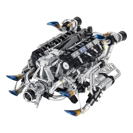 Camewin Blocos De Montagem De Modelo De Motor V8 2773 Peças