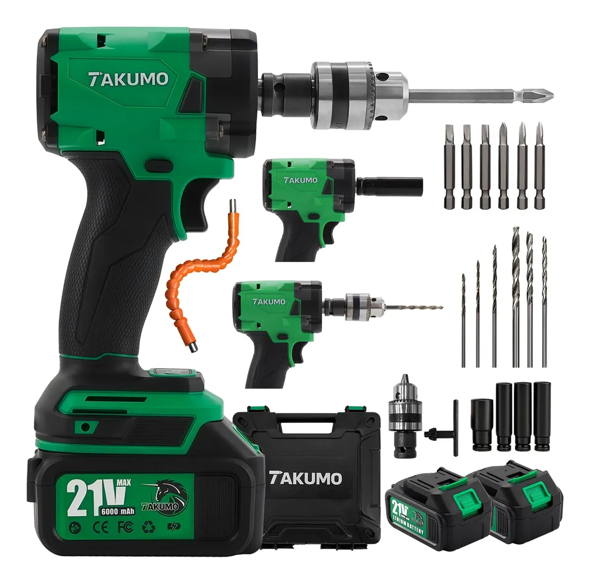 Chave De Impacto Parafusadeira Furadeira Recarregável6000mah