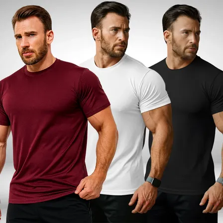 Kit 3 Camisetas Termica Blusa Dry Fit Academia Verão Mascul.