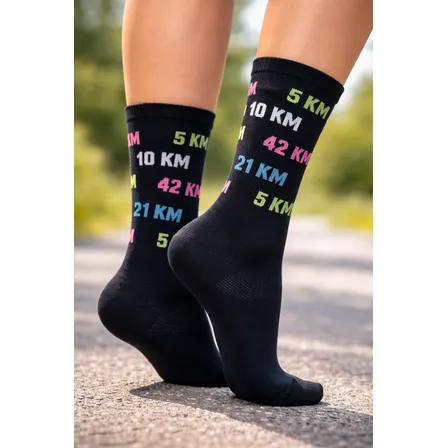 Meia Cano Alto Km Dry Poliamida Corrida Caminhada Pedal