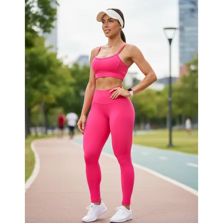 Conjunto Poliamida Blackout Zero Transparência Legging + Top