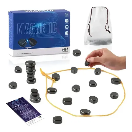 Jogo De Estratégia Xadrez Magnético Cordinha Familiar 20 Pcs