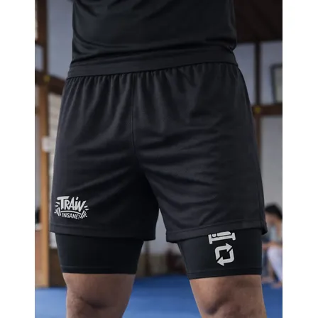 Short Dryfit Compressão 2 Em 1 Academia Treino Corrida Gym