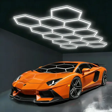 Luminaria Iluminação Colmeia Led 14 Células Sigma Estrutura