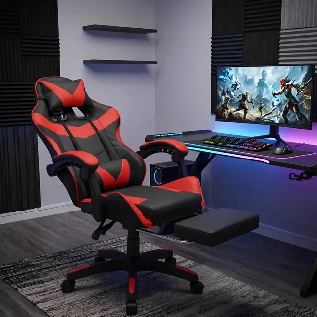 Cadeira Gamer Giratória Ergônomica Estofada Scarparo