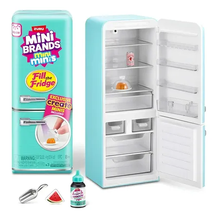 Mini Geladeira Zuru Brinquedo Miniatura Real Envio Imediato