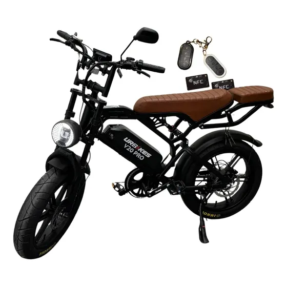 Nova Bicicleta Elétrica V20 Pro 2026 1000w 32km/h Trava Nfc