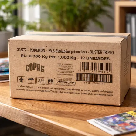 Case Lacrada 12 Blister Triplo Evoluções Prismáticas Pokémon