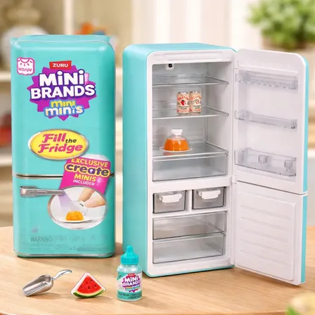 Mini Brands Fill The Fridge Playset Mini Geladeira Importado