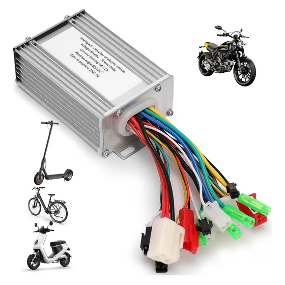 Modulo Controlador Bicicleta Eletrica 36v/48v 350w Prateado