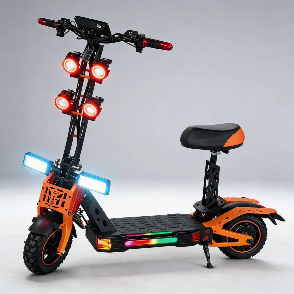 Patinete Elétrico Scooter Banco 800w Bluetooth Led E Nfc