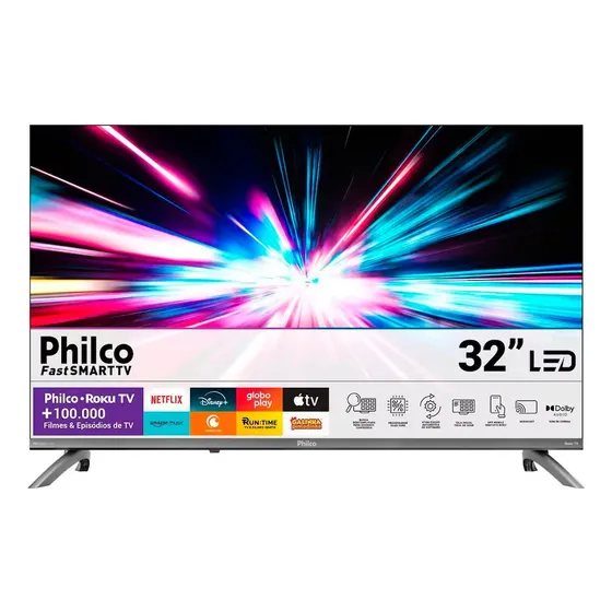 Smart Tv 32 Hd P32crb Roku Tv Hdr10 Philco