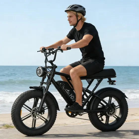 Hdj G60 Bicicleta Elétrica Lítio 1000w 30km/h Até 70km