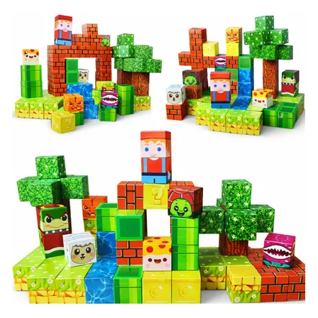 Blocos Magnéticos De Montar Construção Brinquedo Infantil