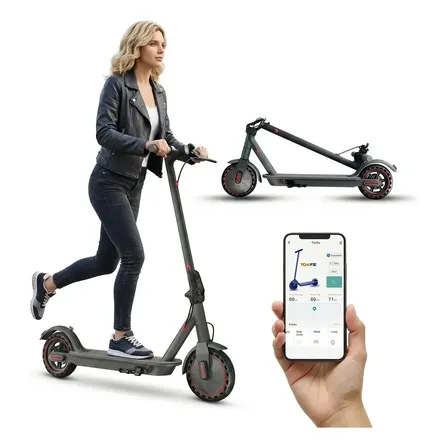 Patinete Elétrico 500w 36v Dobrável Recarga Rápida Scooter