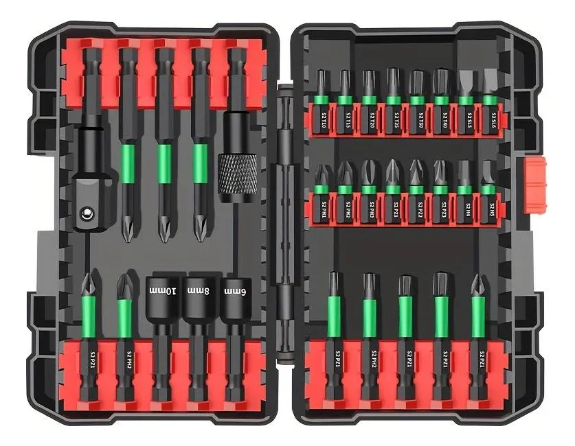 Kit 31 Pontas Bits Super Magnética Ponteira S2 Steel Parafus