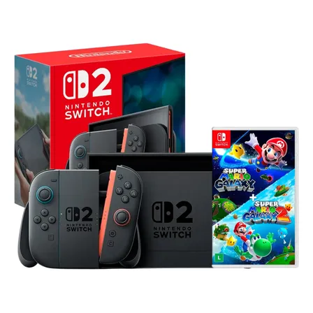 Console Nintendo Switch 2 + Jogo Super Mario Galaxy 1 & 2