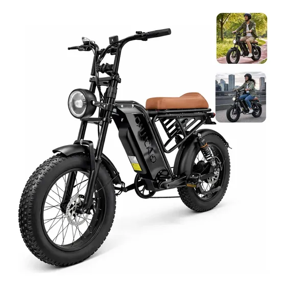 Bicicleta Elétrica Adulo 2026 750w 40km/h Preto 120kg Bike