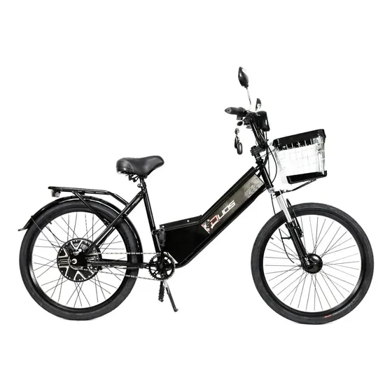 Bicicleta Elétrica 800w New Confort Preta Sem Bateria