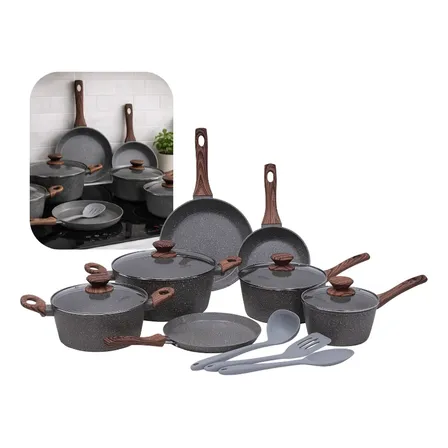 Jogo De Panelas Indução Mimo Style Cerâmica 10 Peças