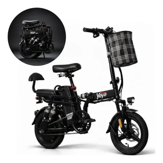 Bicicleta Elétrica 350w Dobrável Bateria Removível - Yoyo