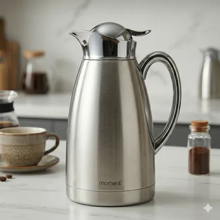 Garrafa Térmica 1 Litro Inox Mesa Posta Café Chá Alça Dubai