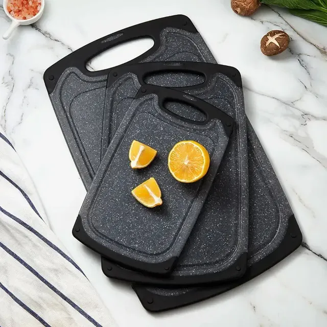 Kit 3 Taboa De Carne Cozinha Tabua Corte Polietileno Oferta