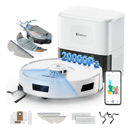 Robô Aspirador Redroad R11 Estação Automático Wi-fi 3 Em 1