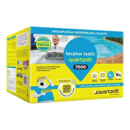 Tecplus 7000 Impermeabiliza Lastic Quartzolit P/ Piscina