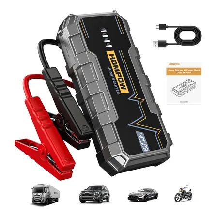 Hompow 4000a Carregador Bateria Auxiliar De Partida Portatil
