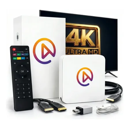 Tv Box Uni V10 4k Versao Branco 2026 Padrão Lançamento