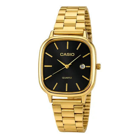 Relógio Casio Vintage Dourado Aço Inox Retrô Unissex