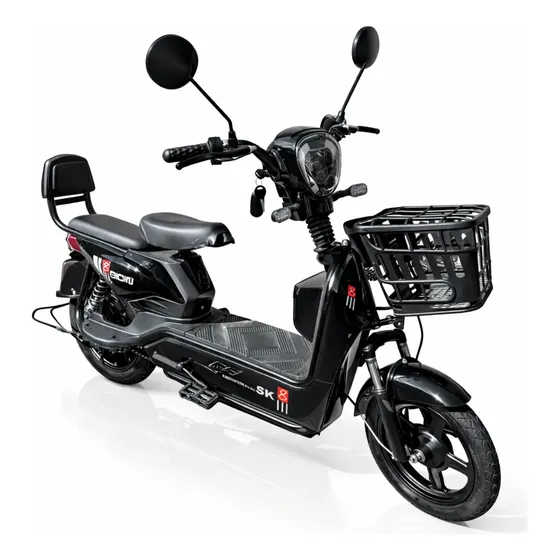 Bicicleta Elétrica Scooter Com Pedal Sem Necessidade De Cnh