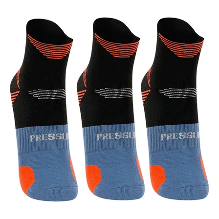 Meia Poliamida Corrida Lupo Cano Curto Dry Anti Bolha 3pares