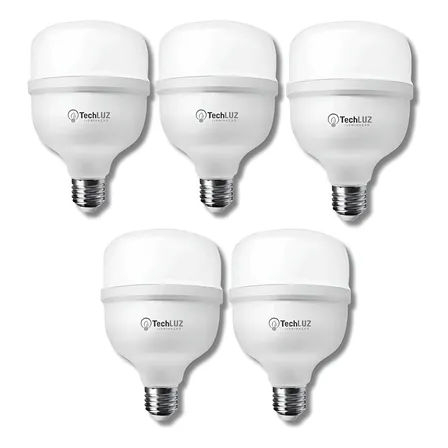 Kit 5 Lâmpadas Led 20w 6500k Bulbo Alta Potência Bivolt