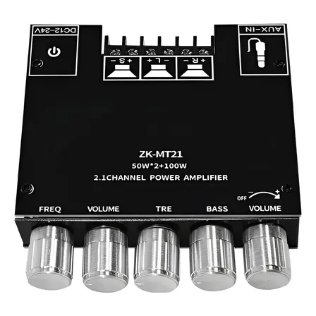 Placa Amplificadora De Subwoofer Estéreo2.1 Zk-mt21bluetooth