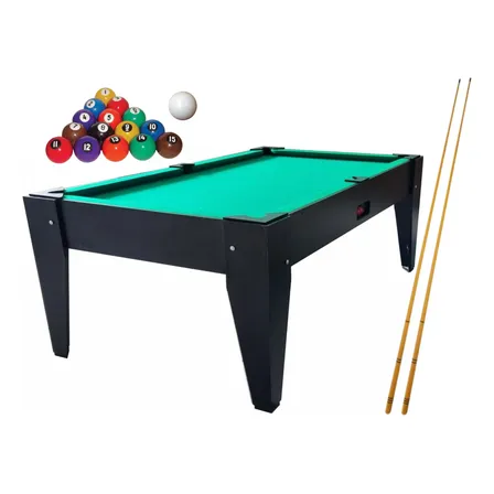 Mesa De Sinuca Bilhar Completa Com Bolas Numeradas + Tacos