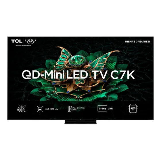 Smart Tv Tcl 65 4k Qd-mini Led 127/220v 65c7k