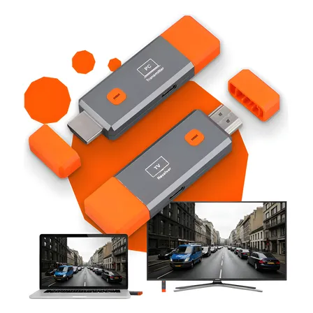 Transmissor Receptor Hdmi Sem Fio Rápido 1080p 50 M + Nf