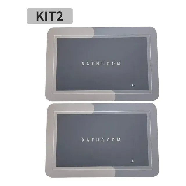 Kit 2 Tapete Mágico Ultra Absorvente Para Banheiro
