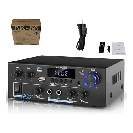 Amplificador Ak55 Hifi Audio 2canais Bluetooth 5.3 Estereo
