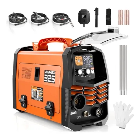 Máquina Solda Inversora 325a 3 Em 1 Mig+tig+mma 127v/220v