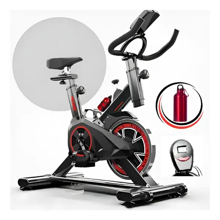 Bicicleta Spinning Ergométrica Roda Inércia Rotiv Dh-q7 Cor Preto E Vermelho