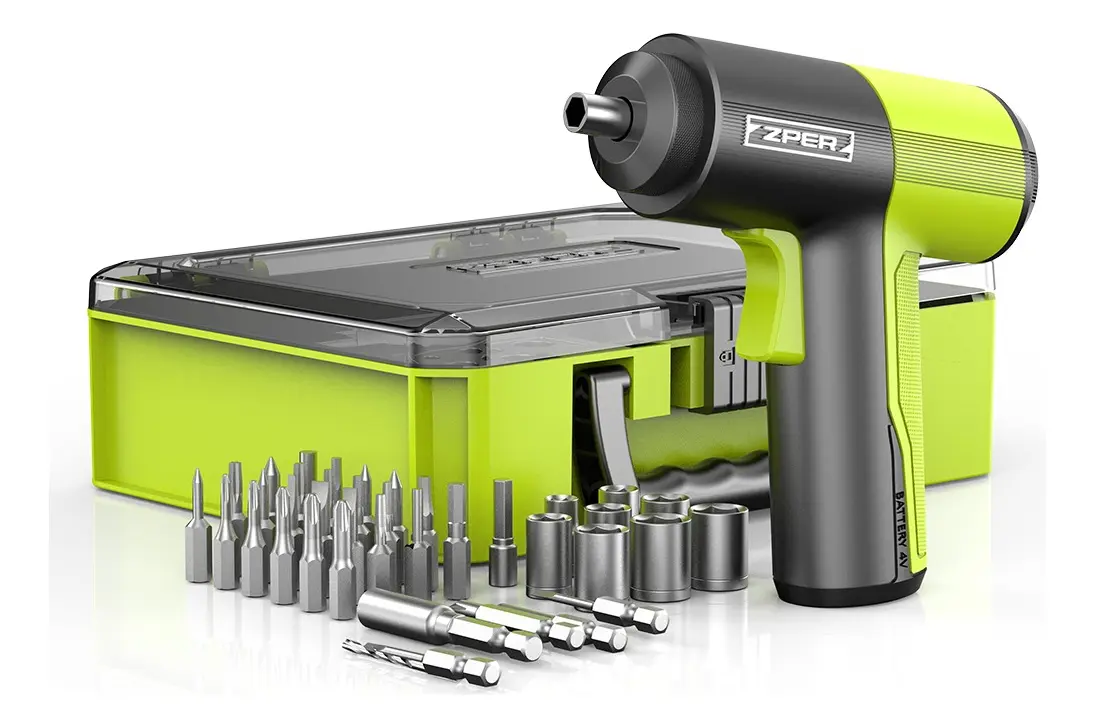 4v Kit37 Parafusadeira Sem Fio Chave Fenda Elétrica Precisão