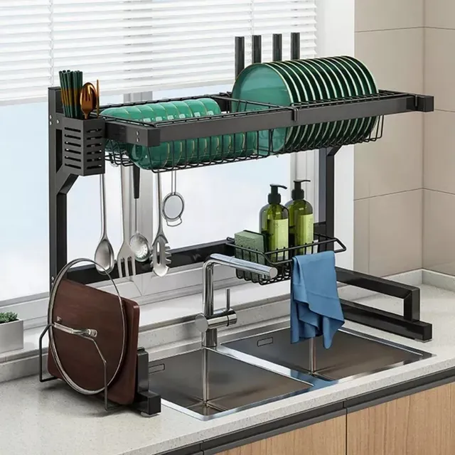 Escorredor De Louça Pratos Organizador Suspenso De Pia 65cm