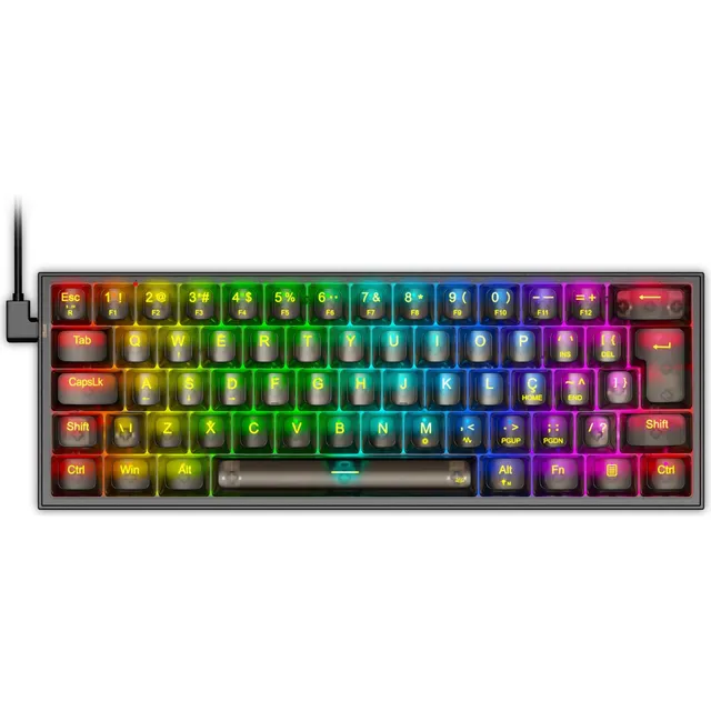 Redragon Fizz Clear Black Rgb