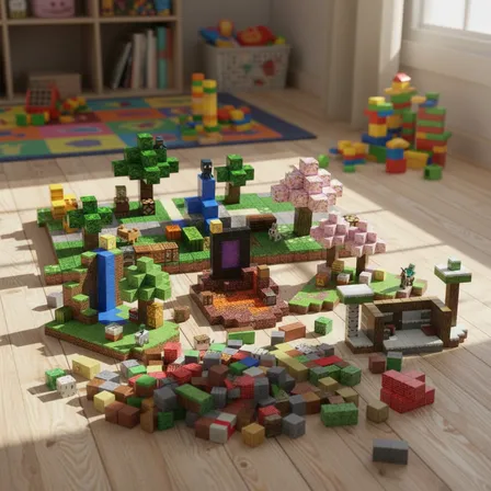 Kit 100 Blocos Magnéticos Construção Brinquedo Imãs Cubos